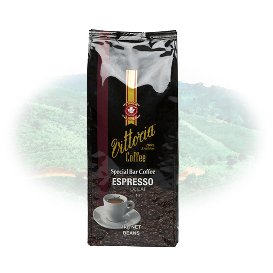 VITTORIA Espresso Decaffeinated Special Bar 1Kg Coffee Beans