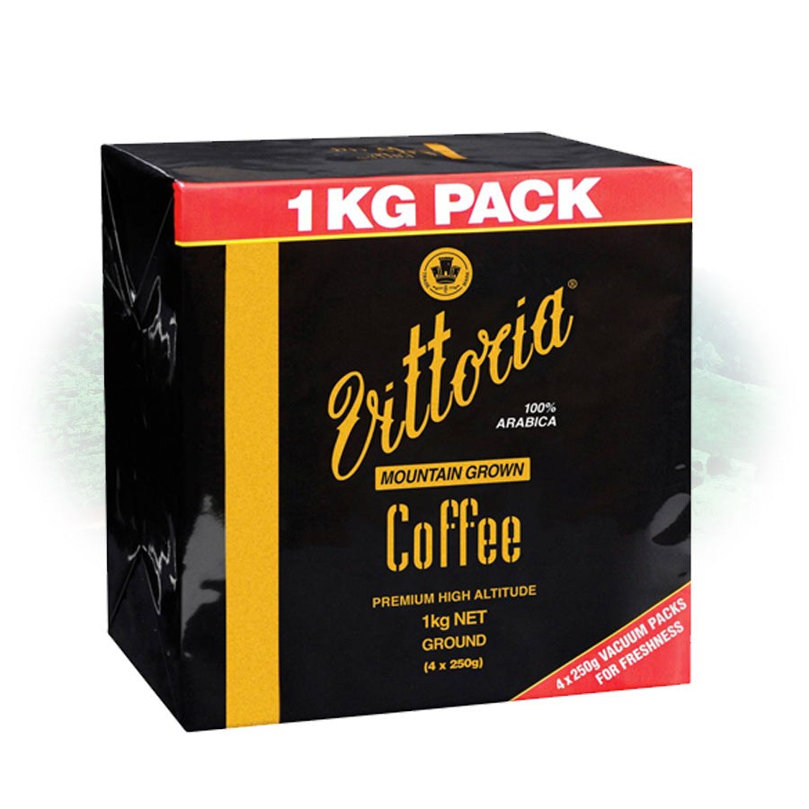 VITTORIA Mountain Grown 1Kg Ground Coffee
