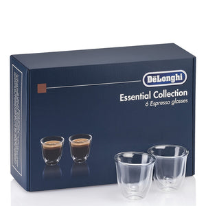 DE’LONGHI - Double Wall Espresso Glass (set of 6) - Coffee Glass