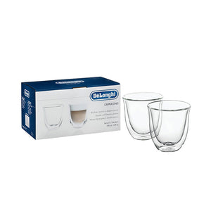 DE’LONGHI - Double Wall Cappuccino Glass (set of 2) - Coffee Glass