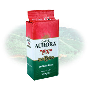 CAFFE AURORA - Italian Style - 250g Ground Coffee